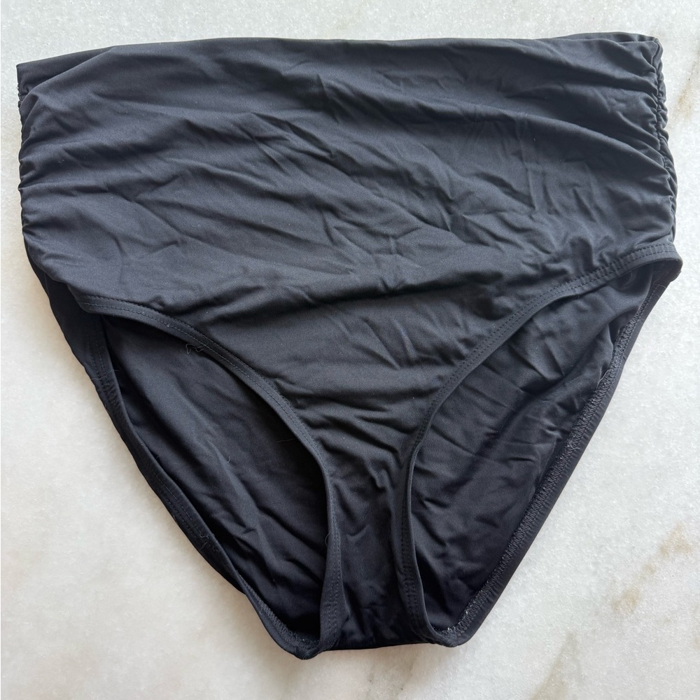 Black High-Waisted Bikini Bottom